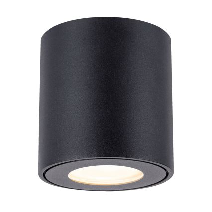 Brilagi - Luminaria de baño LED RGBW regulable MIA 1xGU10/30W/230V 2700-6500K Wi-Fi 84x80 mm negro IP54