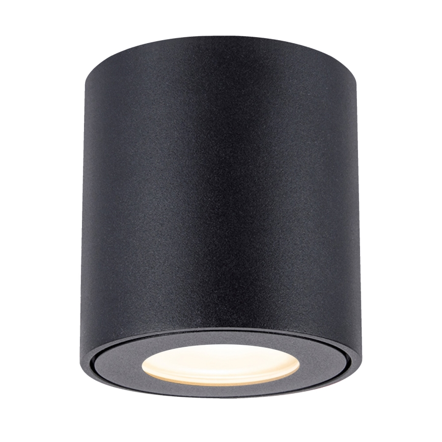Brilagi - Luminaria de baño LED RGBW regulable MIA 1xGU10/30W/230V 2700-6500K Wi-Fi 84x80 mm negro IP54