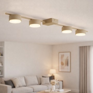 Brilagi - Luminaria de focos 4xGX53/12W/230V beige