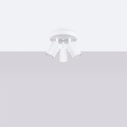 Brilagi - Luminaria de focos CRESTO 3xGU10/10W/230V blanca