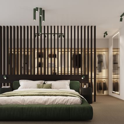 Brilagi - Luminaria de focos CRESTO 3xGU10/10W/230V, verde