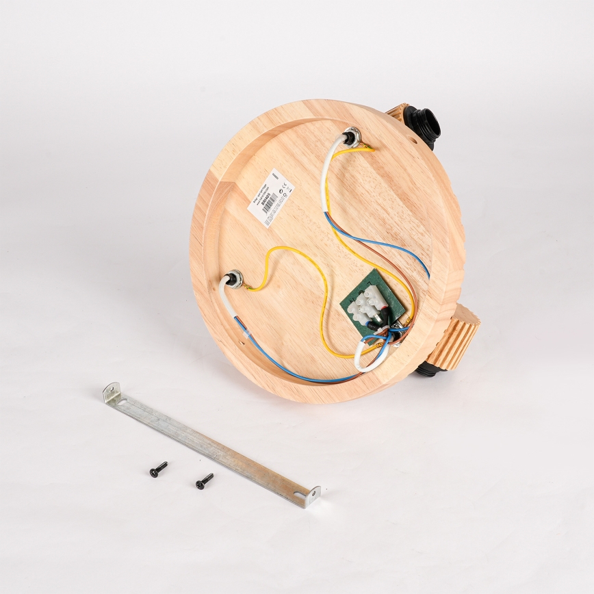 Brilagi - Luminaria de focos HYGGE 3xE14/15W/230V madera/ahumado