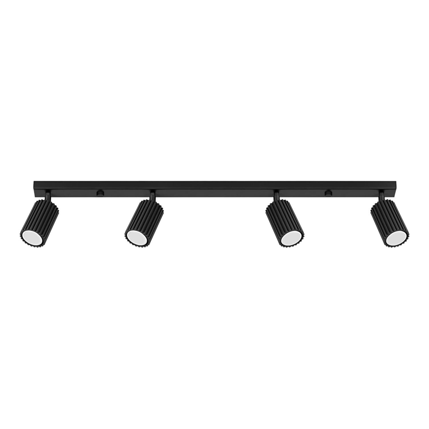 Brilagi - Luminaria de focos LED CRESTO 4xGU10/10W/230V negro