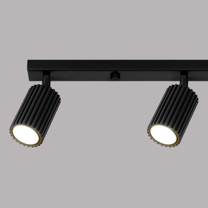 Brilagi - Luminaria de focos LED CRESTO 4xGU10/10W/230V negro
