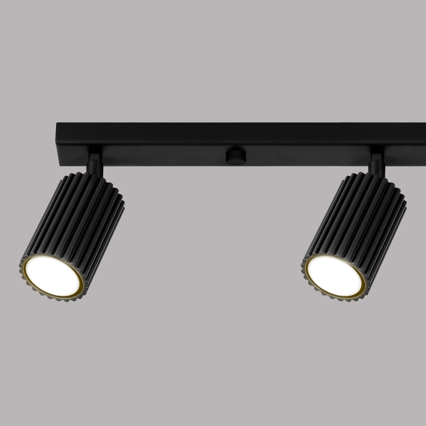 Brilagi - Luminaria de focos LED CRESTO 4xGU10/10W/230V negro