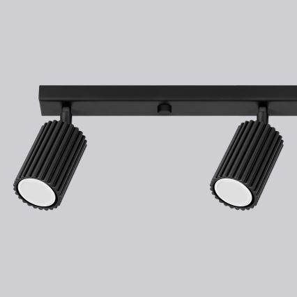 Brilagi - Luminaria de focos LED CRESTO 4xGU10/10W/230V negro