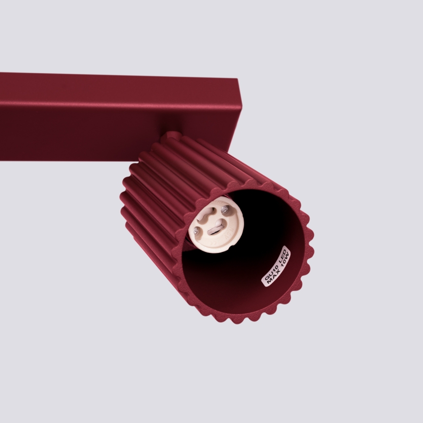 Brilagi - Luminaria de focos LED CRESTO 6xGU10/10W/230V burdeos