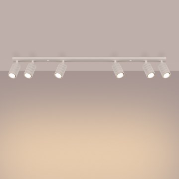 Brilagi - Luminaria de focos LED CRESTO 6xGU10/10W/230V color crema