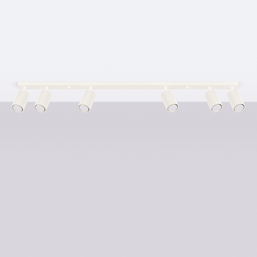 Brilagi - Luminaria de focos LED CRESTO 6xGU10/10W/230V color crema