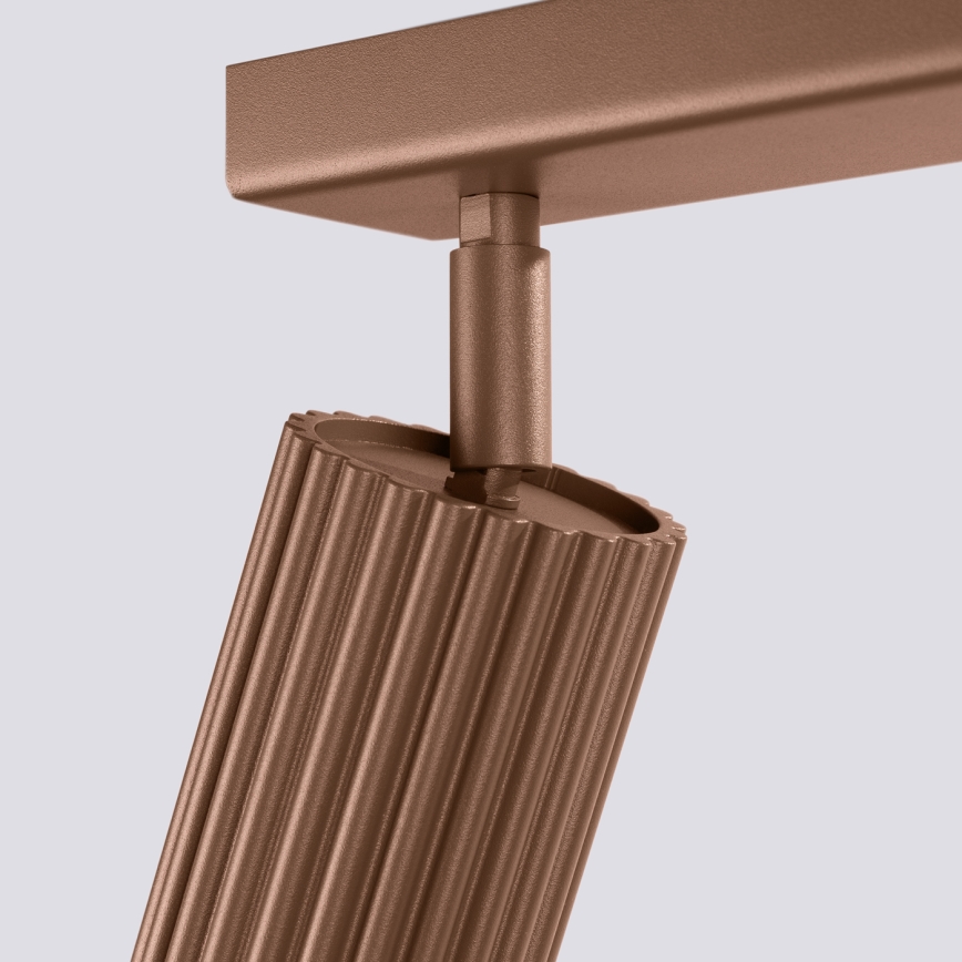 Brilagi - Luminaria de focos LED CRESTO 6xGU10/10W/230V marrón