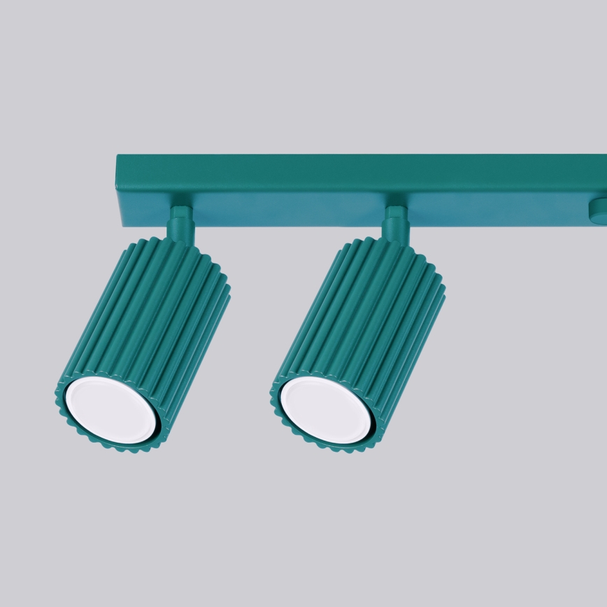 Brilagi - Luminaria de focos LED CRESTO 6xGU10/10W/230V turquesa