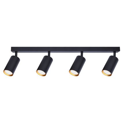 Brilagi - Luminaria de focos LED regulable SELE 4xGU10/6,5W/230V 2700-6500K negro/dorado