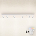 Brilagi - Luminaria de focos LED RGBW regulable SELE DIAMANT 6xGU10/6,5W/230V 2700-6500K Wi-Fi blanco