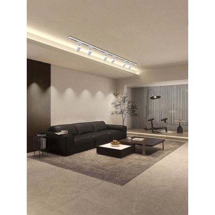 Brilagi - Luminaria de focos para sistema de riel HUSKY 6xGU10/10W/230V blanca