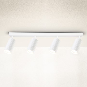 Brilagi - Luminaria de focos SELE DIAMANT 4xGU10/30W/230V blanca