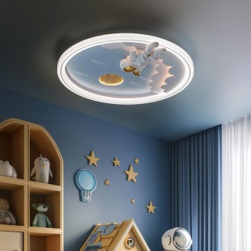 Brilagi - Luminaria de techo infantil LED regulable LED/42W/230V 3000/5700K astronauta