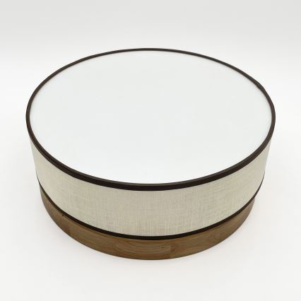 Brilagi - Luminaria de techo LED BELLADONNA LED/20W/230V, diámetro 30 cm, crema/roble