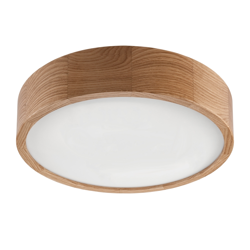 Brilagi - Luminaria de techo LED CARVALHO LED/36W/230V, acabado roble, diámetro 37,5 cm