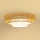 Brilagi - Luminaria de techo LED CEDAR LUNETA LED/26W/230V Ø 60 cm ratán/marrón/crema