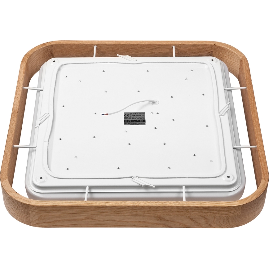 Brilagi - Lámpara de techo LED regulable MANAROLA CUBIC LED/24W/230V 45x45 cm 3000-6500K roble + mando a distancia