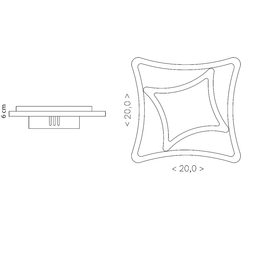 Brilagi - Luminaria de techo LED MODERN MINI LED/24W/230V 3000/4000/6000K