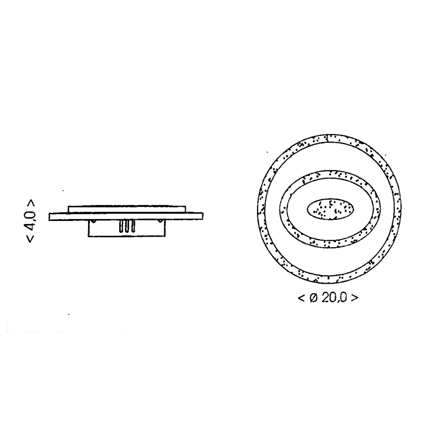 Brilagi - Luminaria de techo LED MODERN MINI LED/26W/230V 3000/4000/6000K