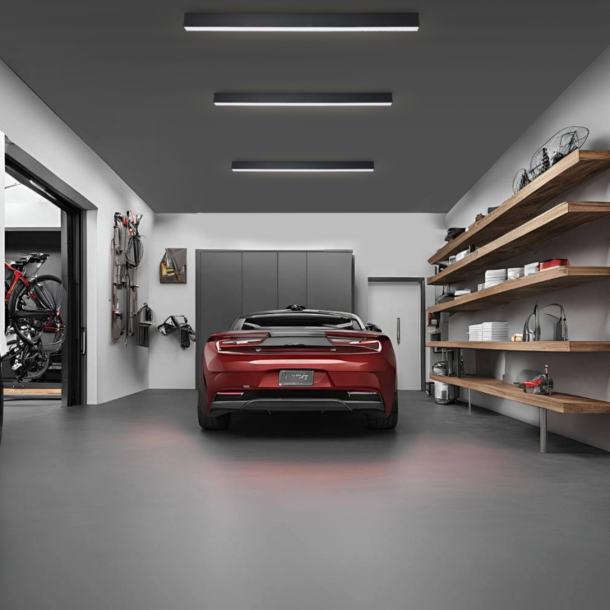 Brilagi - Plafón LED para baño SLEEKLINE LED/40W/230V 3000/4500/6000K negro IP44