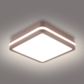 Brilagi - Luminaria de techo LED para exterior BENE LED/18W/230V 21,5x21,5 cm marrón IP54
