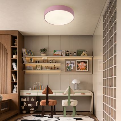 Brilagi - Plafón LED de techo POOL 48 W 230 V 3000/4000/6000 K Ø 40 cm rosa