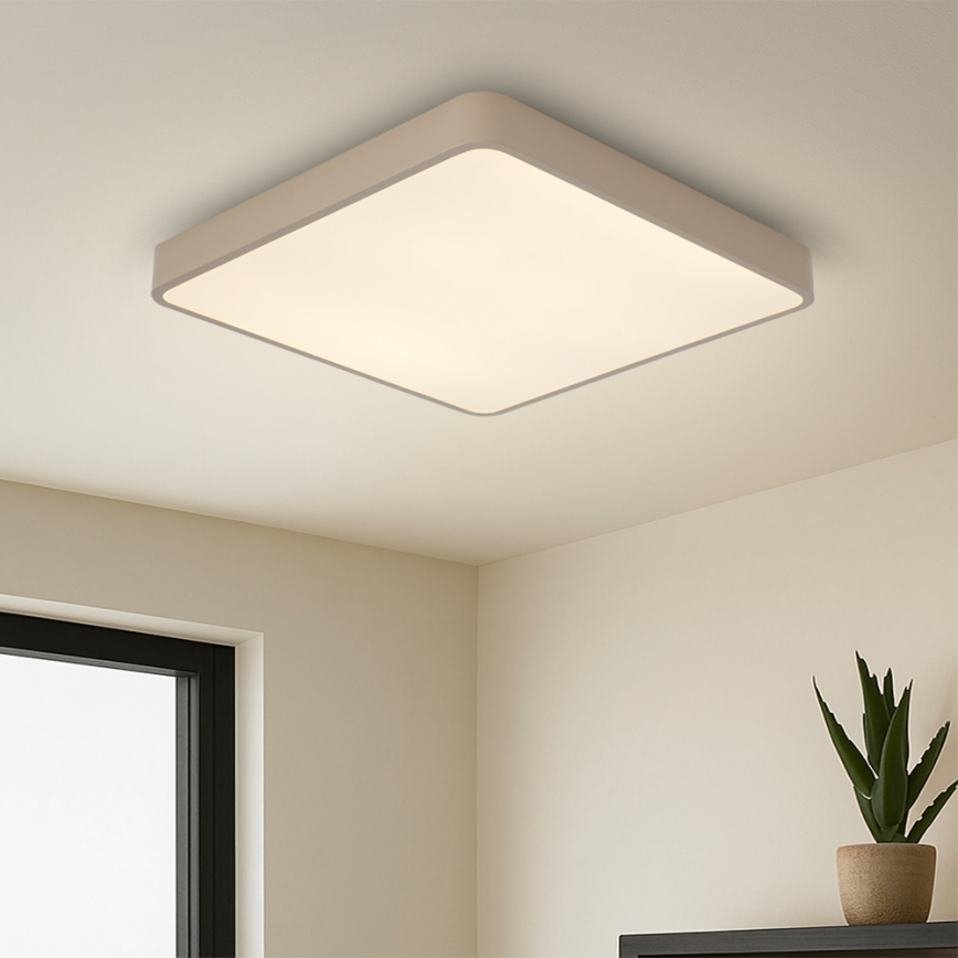 Brilagi - Luminaria de techo LED POOL LED/48W/230V 3000/4500/6000K 50x50 cm beige