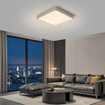 Brilagi - Luminaria de techo LED POOL LED/48W/230V 3000/4500/6000K 50x50 cm beige