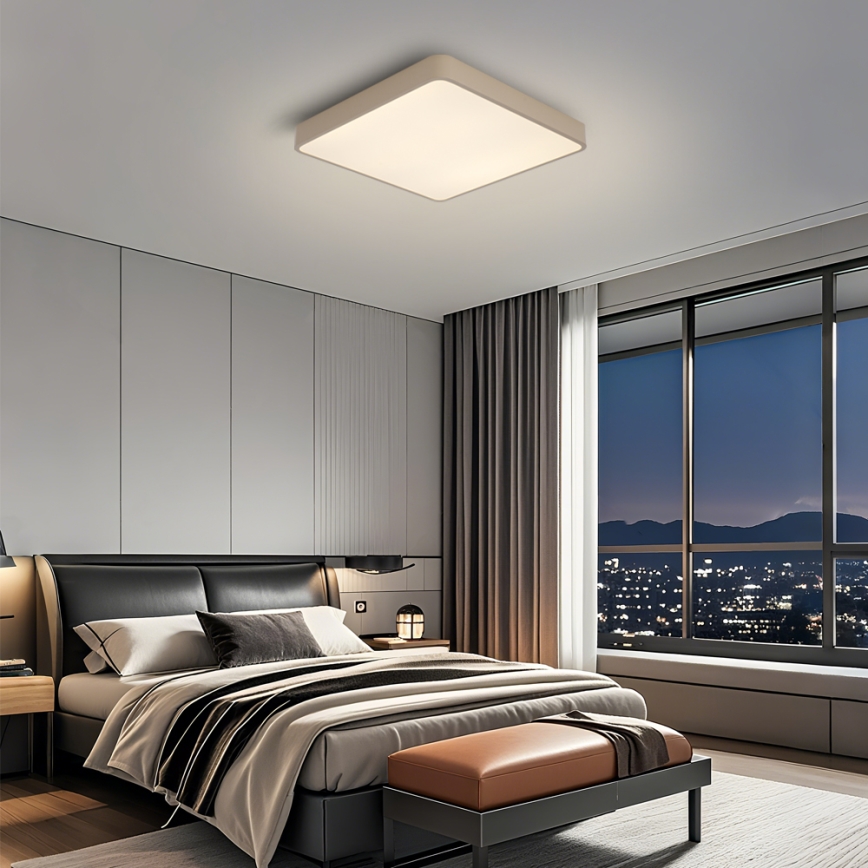 Brilagi - Luminaria de techo LED POOL LED/48W/230V 3000/4500/6000K 50x50 cm beige