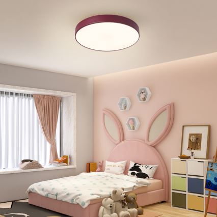 Brilagi - Plafón LED POOL LED/60W/230V 3000/4000/6000K Ø 50 cm burdeos