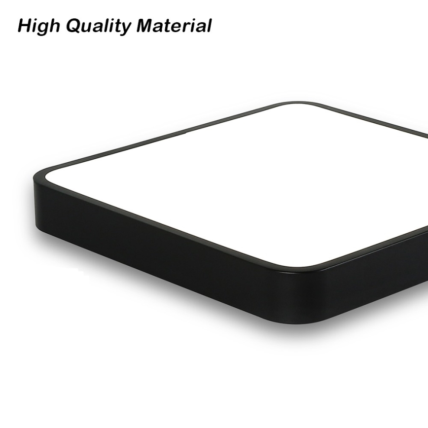 Brilagi - Luminaria LED de techo POOL SQUARE LED/36W/230V 3000/4500/6000K 40x40 cm negra