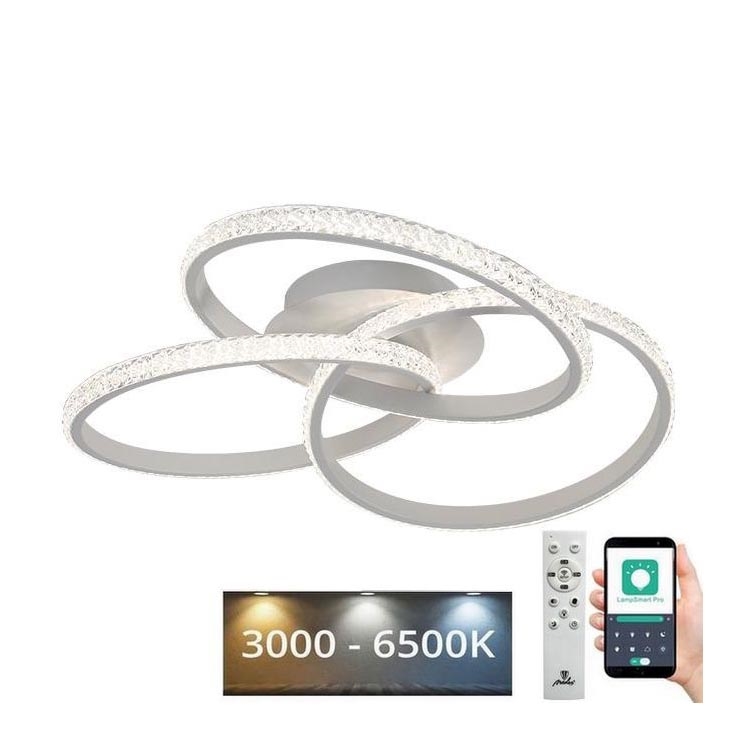 Brilagi - Luminaria de techo LED regulable COSMOWAVE LED/70W/230V 3000-6500K + mando a distancia