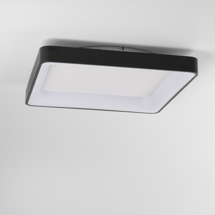 Brilagi - Luminaria de techo LED regulable FALCON II LED/125W/230V 3000-6500K 60x60 cm negra + mando a distancia