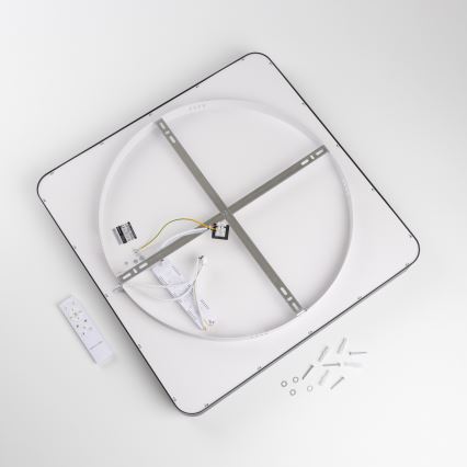 Brilagi - Luminaria de techo LED regulable FALCON II LED/125W/230V 3000-6500K 60x60 cm negra + mando a distancia