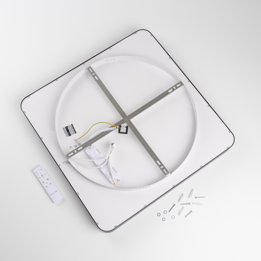 Brilagi - Luminaria de techo LED regulable FALCON II LED/125W/230V 3000-6500K 60x60 cm negra + mando a distancia