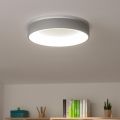 Brilagi - Luminaria de techo LED regulable FALCON LED/40W/230V 3000-6500K diámetro 45 cm gris + mando a distancia