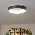 Brilagi - Luminaria de techo LED regulable FALCON LED/80W/230V 3000-6500K diámetro 60 cm negra + mando a distancia