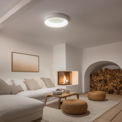 Brilagi - Lámpara de techo LED regulable FALCON LED/80W/230V 3000-6500K Ø 60 cm blanca + mando a distancia