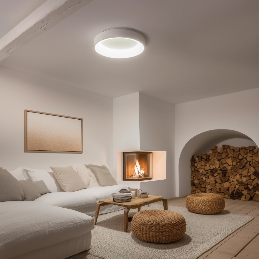 Brilagi - Lámpara de techo LED regulable FALCON LED/80W/230V 3000-6500K Ø 60 cm blanca + mando a distancia