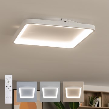 Brilagi - Luminaria de techo LED regulable FALCON SLIM LED/50W/230V 3000-6500K 50x50 cm blanca + mando a distancia