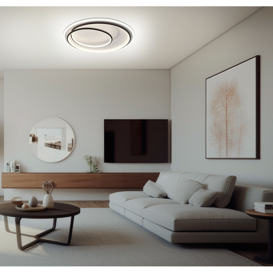 Brilagi - Luminaria LED regulable de techo FLARE LED/38W/230V Ø 48 cm 3000-6000K + mando a distancia