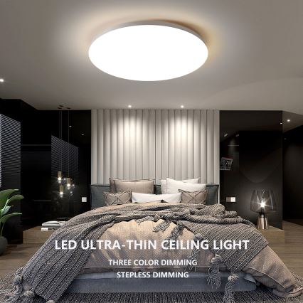 Brilagi - Lámpara de techo LED regulable SMART LED/24W/230V Ø 38 cm 2700-6500K Wi‑Fi Tuya + control remoto