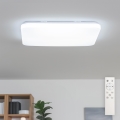 Brilagi - Luminaria de techo LED regulable inteligente, 36W, 230V, 53 x 53 cm, 3000–6000K, Wi-Fi Tuya Beacon + control remoto