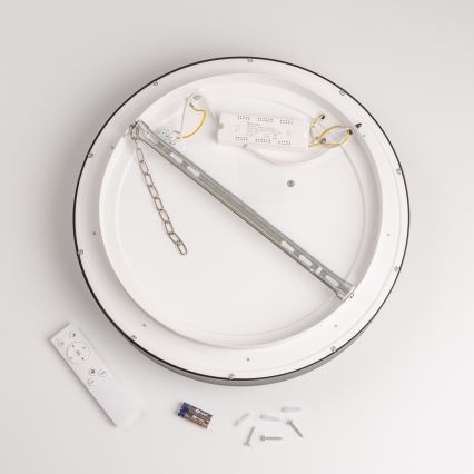 Brilagi - Luminaria de techo LED regulable FALCON LED/40W/230V 3000-6500K diámetro 45 cm negra + mando a distancia