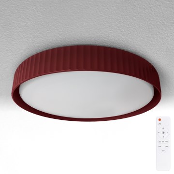 Brilagi - Luminaria de techo LED regulable LUCIA LED/48W/230V 3000-6500K, diámetro 41 cm, roja + mando a distancia
