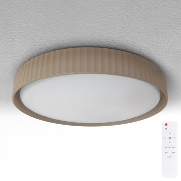 Brilagi - Luminaria de techo LED regulable LUCIA LED/48W/230V 3000-6500K Ø 41 cm marrón + mando a distancia