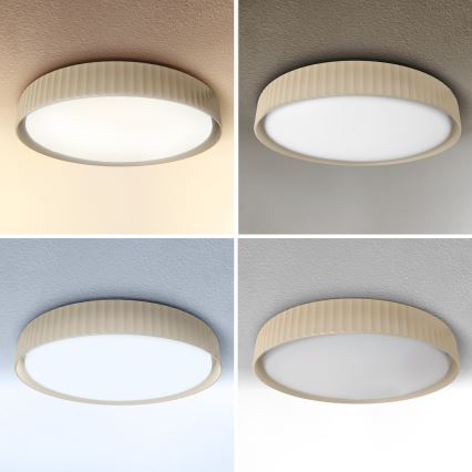 Brilagi - LUCIA Lámpara de techo LED regulable LED/48W/230V 3000-6500K Ø 41 cm beige + mando a distancia